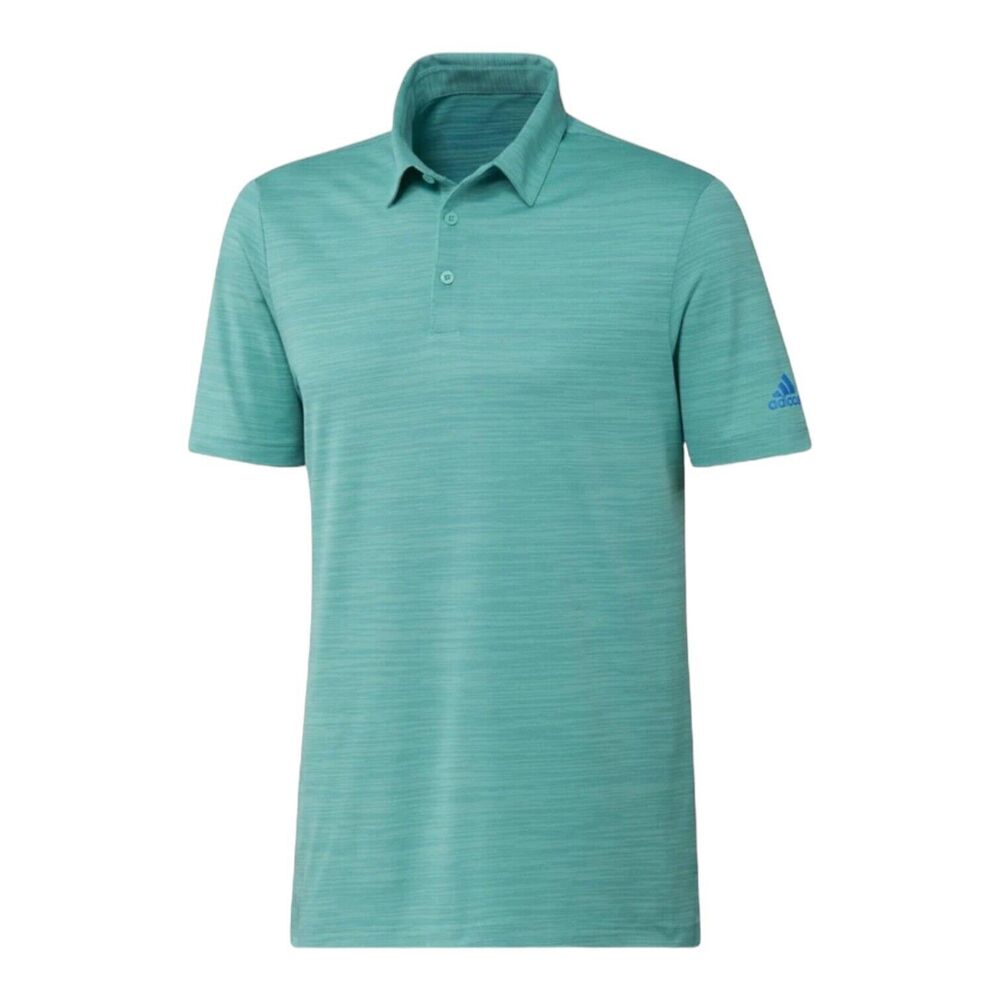 Men's adidas Space-Dyed Striped Polo. Size Med.